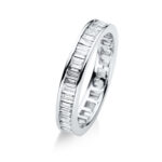 Baguette Weißgold 18kt 1,32 Diamantringe mit 52 Diamanten - 1A951