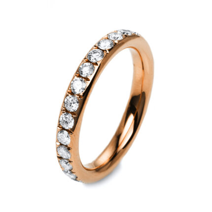 Memoire Rosegold 18kt 1,22 Diamantringe mit 27 Diamanten - 1C381