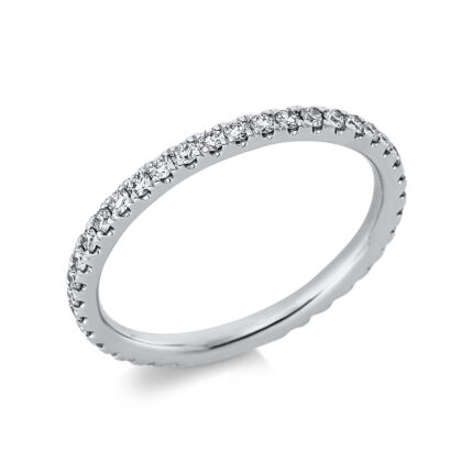Memoire Platin 95kt 0,50 Diamantringe mit 40 Diamanten - 1CH20