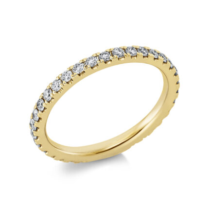 Memoire Gelbgold 18kt 0,70 Diamantringe mit 34 Diamanten - 1CH22