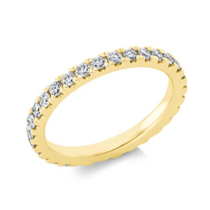 Memoire Gelbgold 18kt 0,91 Diamantringe mit 32 Diamanten - 1CH24