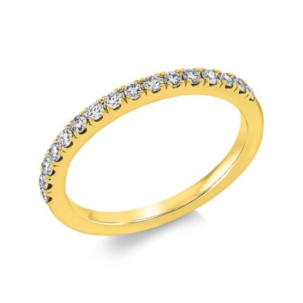 Memoire Gelbgold 18kt 0,29 Diamantringe mit 16 Diamanten - 1GL63