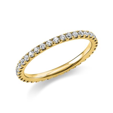 Memoire Gelbgold 18kt 0,49 Diamantringe mit 38 Diamanten - 1A907
