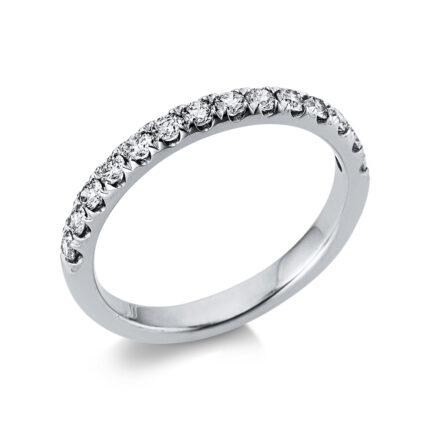 Memoire Weißgold 18kt 0,49 Diamantringe mit 14 Diamanten - 1AA53