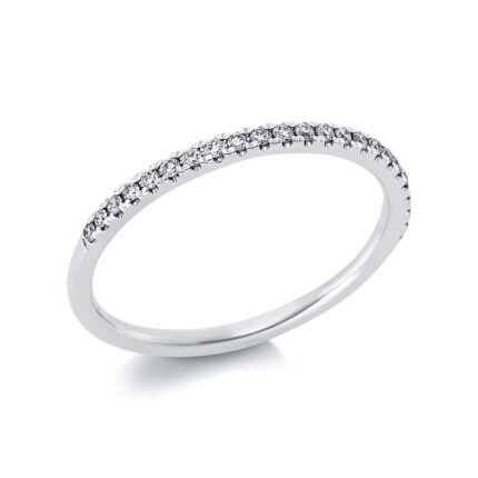 Memoire Platin 95kt 0,15 Diamantringe mit 23 Diamanten - 1CH06