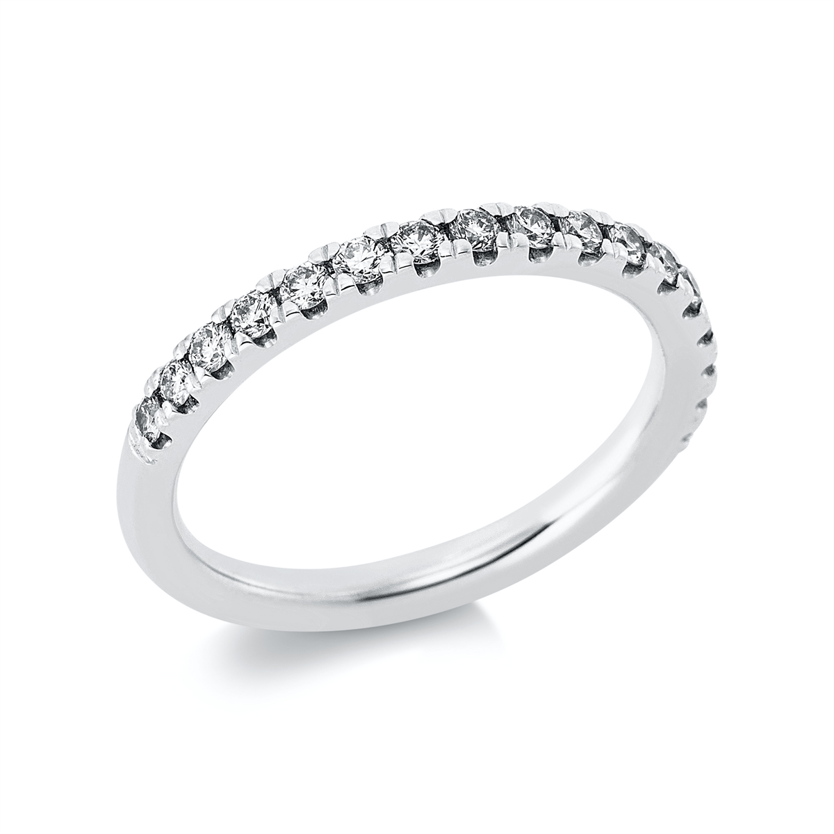 1CH09w Memoire Weißgold 18kt 0,81 Diamantringe mit 34 Diamanten - 1CH09 – Bild 1
