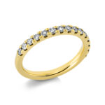 Memoire Gelbgold 18kt 0,52 Diamantringe mit 15 Diamanten - 1CH10