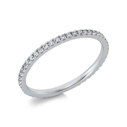 Memoire Platin 95kt 0,30 Diamantringe mit 48 Diamanten - 1CH18