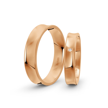 Trauringe Rosegold / 585 Gold | Modell Z°1036