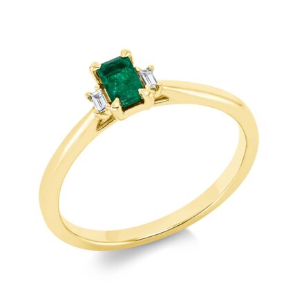 Farbstein Gelbgold 18kt 0,05 Diamantringe Farbstein 0,29 ct - 1FQ41