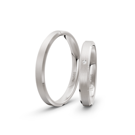 Trauringe Weissgold / 585 Gold | Modell Z°1019