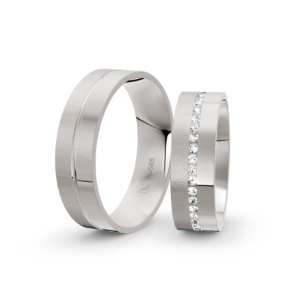 Trauringe Weissgold / 585 Gold | Modell Z°1013