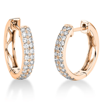 Creolen Rosegold 18kt 0,53 Diamantschmuck mit 48 Diamanten - 2M481