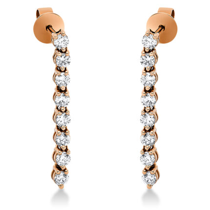 Ohrschmuck Rosegold 18kt 0,80 Diamantschmuck mit 16 Diamanten - 2O924