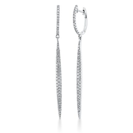 Ohrschmuck Weißgold 18kt 0,87 Diamantschmuck mit 182 Diamanten - 2Q399