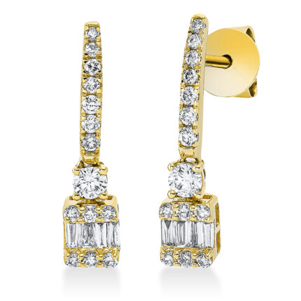 Ohrschmuck Gelbgold 18kt 0,62 Diamantschmuck mit 36 Diamanten - 2Q827