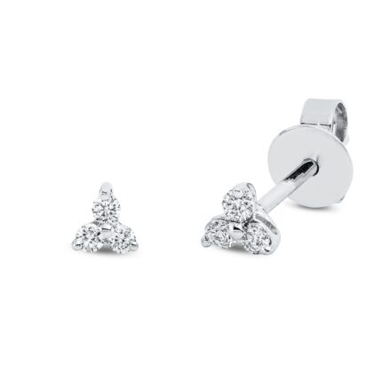 Ohrstecker Weißgold 18kt 0,11 Diamantschmuck mit 6 Diamanten - 2S170