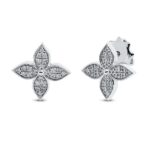 Ohrstecker Weißgold 18kt 0,15 Diamantschmuck mit 48 Diamanten - 2S401