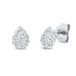 Ohrstecker Weißgold 18kt 0,21 Diamantschmuck mit 18 Diamanten - 2S410