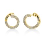 Ohrschmuck Gelbgold 18kt 0,58 Diamantschmuck mit 98 Diamanten - 2S438