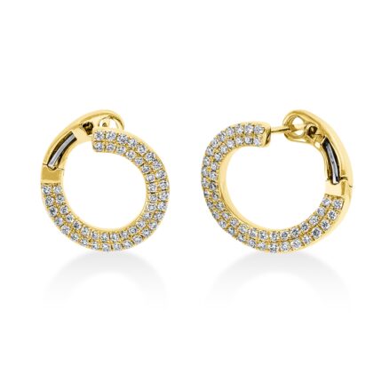 Ohrschmuck Gelbgold 18kt 0,58 Diamantschmuck mit 98 Diamanten - 2S438
