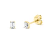 Ohrstecker 4er-Krappe Gelbgold 18kt 0,24 Diamantschmuck mit 2 Diamanten - 2S458