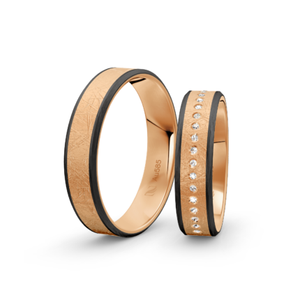 Trauringe Rosegold / 585 Gold | Modell Z°1038