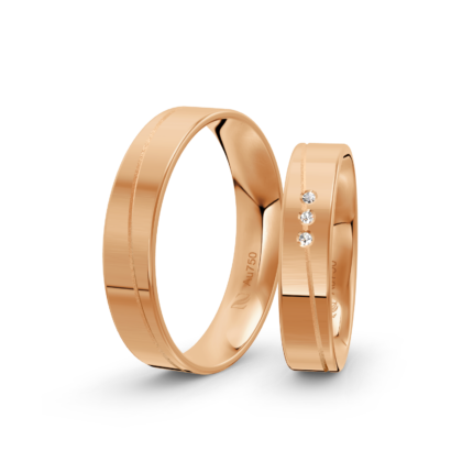 Trauringe Rosegold / 750 Gold | Modell Z°1035