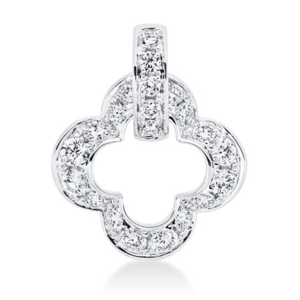 Anhänger Weißgold 18kt 0,42 Diamantschmuck mit 21 Diamanten - 3D756