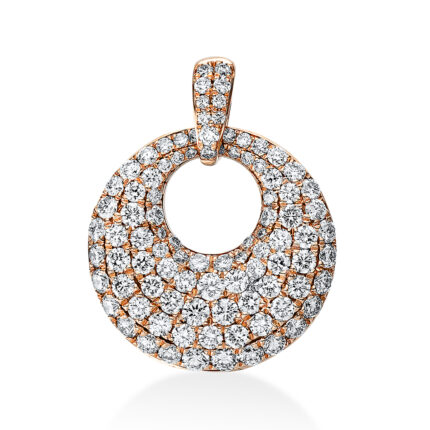 Anhänger Rosegold 18kt 0,97 Diamantschmuck mit 97 Diamanten - 3F339