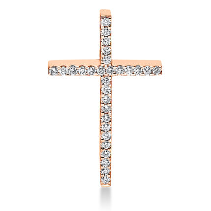 Anhänger Rosegold 18kt 0,09 Diamantschmuck mit 29 Diamanten - 3F364