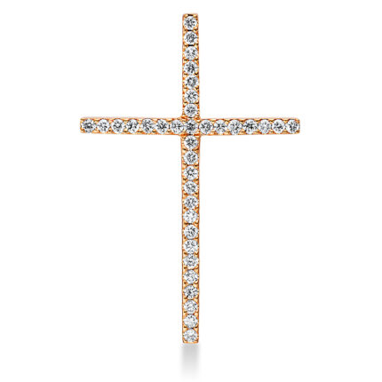 Anhänger Rosegold 18kt 0,11 Diamantschmuck mit 36 Diamanten - 3F365