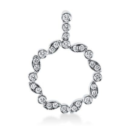 Anhänger Weißgold 18kt 0,47 Diamantschmuck mit 27 Diamanten - 3G860