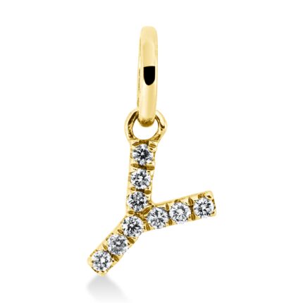 Anhänger Gelbgold 18kt 0,04 Diamantschmuck mit 9 Diamanten - 3H104