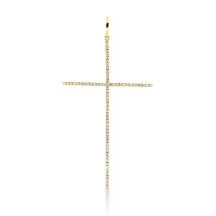 Anhänger Gelbgold 18kt 0,15 Diamantschmuck mit 71 Diamanten - 3H124