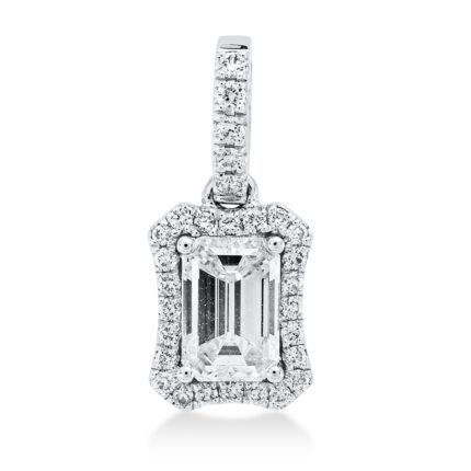 Anhänger Weißgold 18kt 0,59 Diamantschmuck mit 30 Diamanten - 3H131