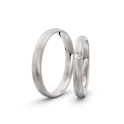 Trauringe Weissgold / 916 Gold | Modell Z°1010