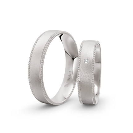 Trauringe Weissgold / 585 Gold | Modell Z°1037