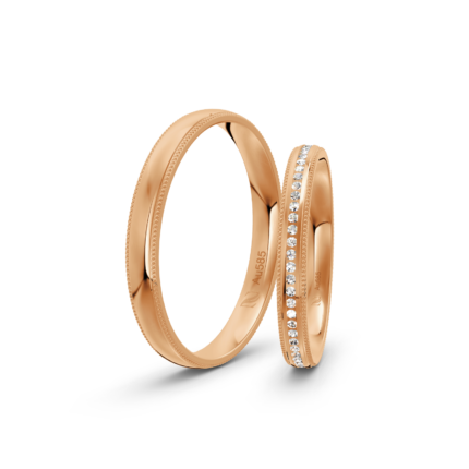 Trauringe Rosegold / 585 Gold | Modell Z°1020