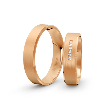 Trauringe Rosegold / 750 Gold | Modell Z°1023