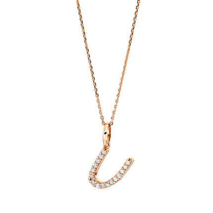 Collier Rosegold 18kt 0,07 Diamantschmuck mit 16 Diamanten - 4C337