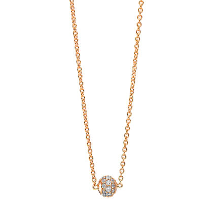 Collier Rosegold 18kt 0,12 Diamantschmuck mit 30 Diamanten - 4E611