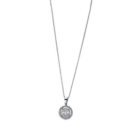 Collier Weißgold 18kt 0,26 Diamantschmuck mit 31 Diamanten - 4I145