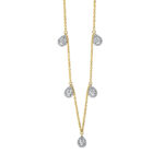 Collier Gelbgold 18kt 0,36 Diamantschmuck mit 80 Diamanten - 4I675