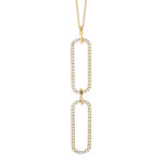 Collier Gelbgold 18kt 0,99 Diamantschmuck mit 81 Diamanten - 4I765