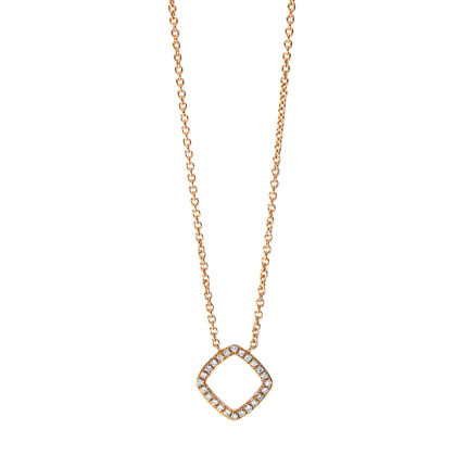 Collier Rosegold 18kt 0,09 Diamantschmuck mit 24 Diamanten - 4I824