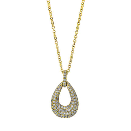 Collier Gelbgold 18kt 0,38 Diamantschmuck mit 101 Diamanten - 4J392