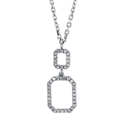 Collier Weißgold 18kt 0,13 Diamantschmuck mit 42 Diamanten - 4K609