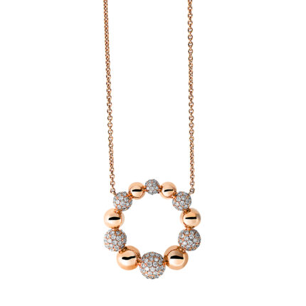 Collier Rosegold 18kt 1,06 Diamantschmuck mit 183 Diamanten - 4K868