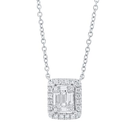 Collier Weißgold 18kt 0,41 Diamantschmuck mit 29 Diamanten - 4K876